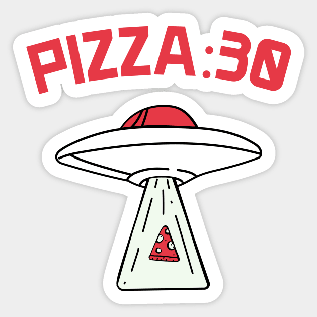 Pizza:30 - Pizza Party | Expanse Collective Sticker by Expanse Collective